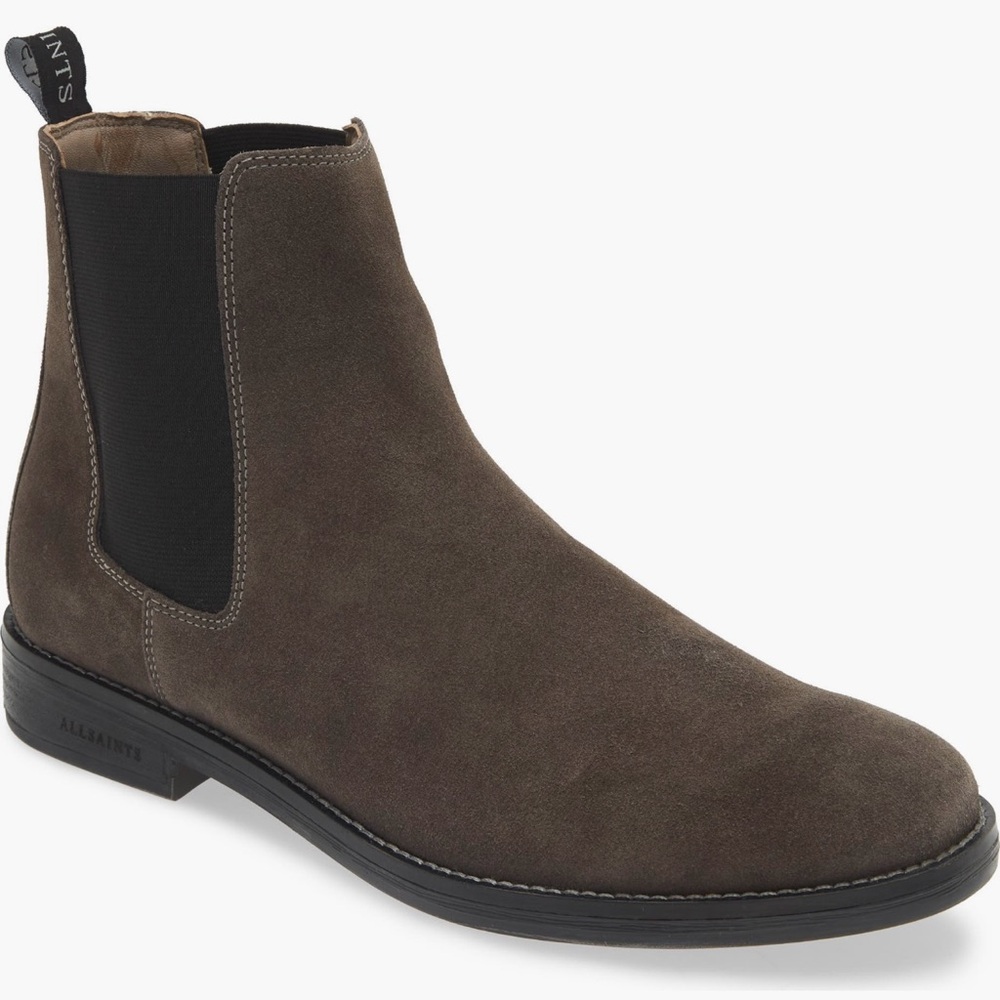 NWOB AllSaints
Harley Chelsea Boot (Men)
Size 11
Color: Grey